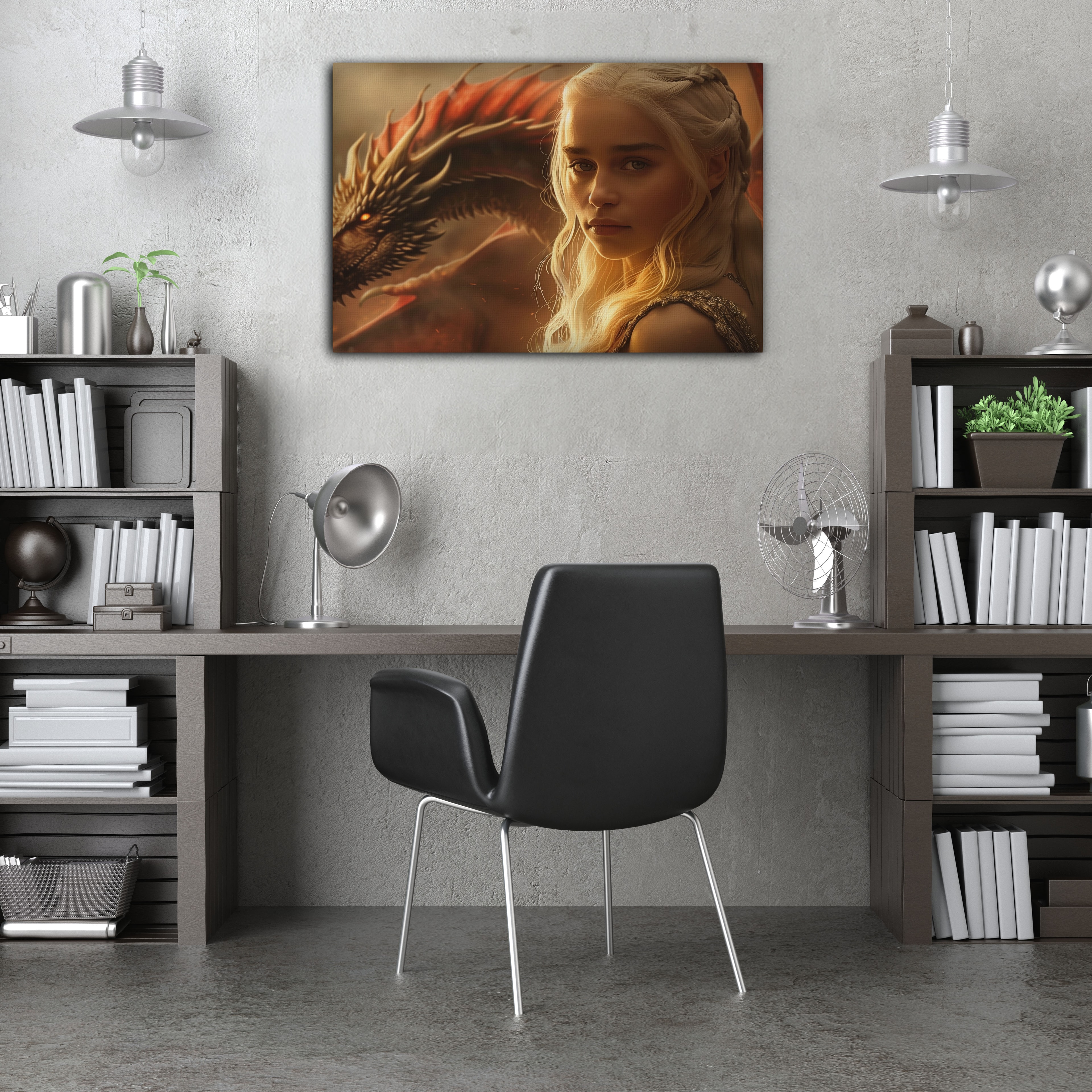 Game Of Thrones Daenerys Targaryen Ejderha Kanvas Tablo